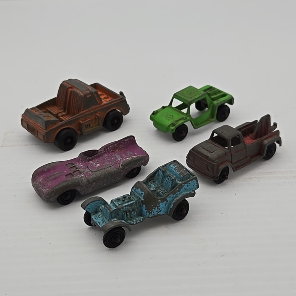 Vintage Tootsietoy Diecast Car Lot Of 5